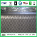 Large Diamond Pulley Drum Lagging rubber sheet back fabric cloth finished inpression conveyor belt